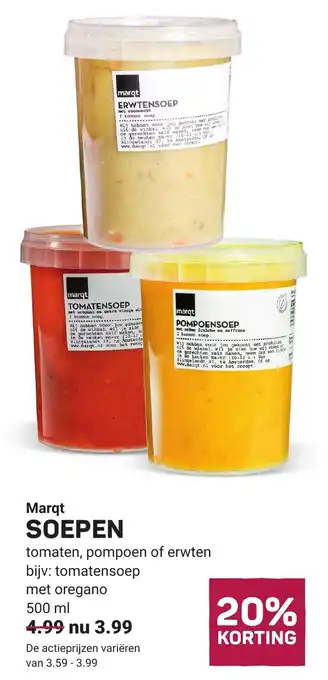 Ekoplaza Marqt SOEPEN aanbieding