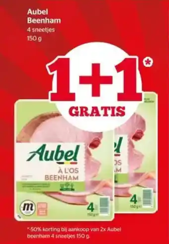 Spar Aubel Beenham 4 sneetjes 150 g aanbieding