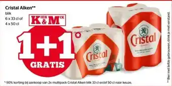 Cristal Alken blik 6 x 33 cl of 4 x 50 cl