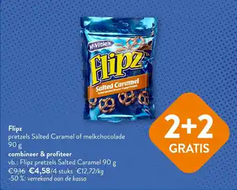 Flipz pretzels Salted Caramel of melkchocolade 90 g