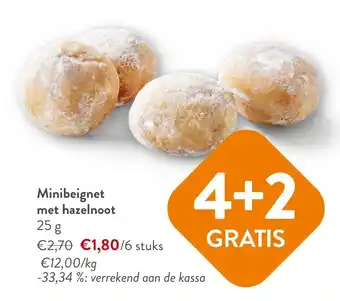 OKay Minibeignet met hazelnoot 25 g aanbieding