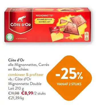 OKay Côte d'Or alle Mignonnettes, Carrés en Bouchées aanbieding
