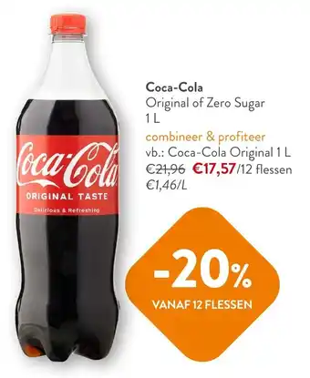 OKay Coca-Cola Original of Zero Sugar 1 L aanbieding