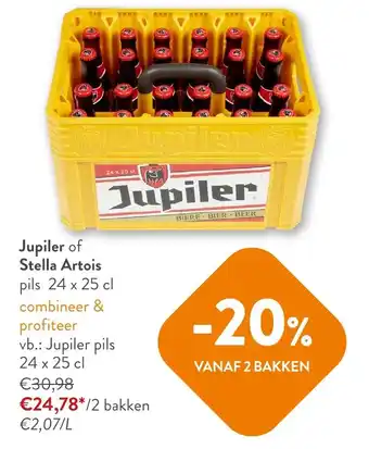 OKay Jupiler of Stella Artois pils 24 x 25 cl aanbieding