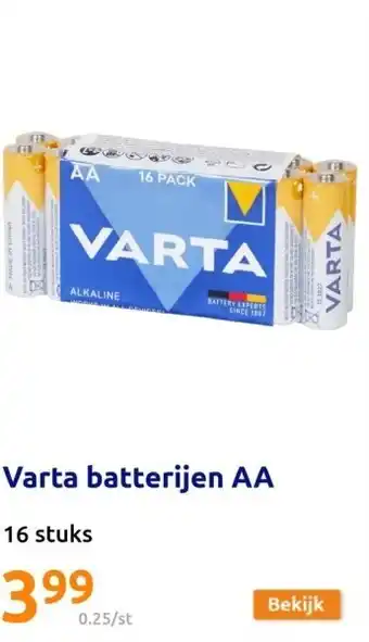 Action Varta batterijen AA aanbieding