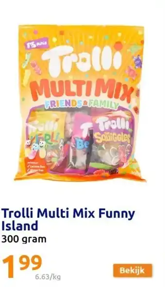 Action Trolli Multi Mix Funny Island aanbieding