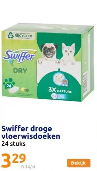 Action Swiffer droge vloerwisdoeken aanbieding