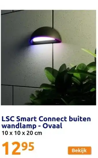 Action LSC Smart Connect buiten wandlamp - Ovaal aanbieding