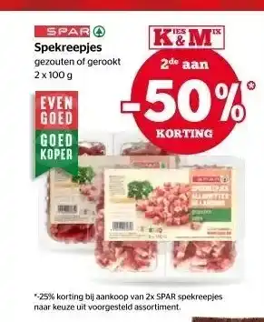 Spar Spekreepjes aanbieding