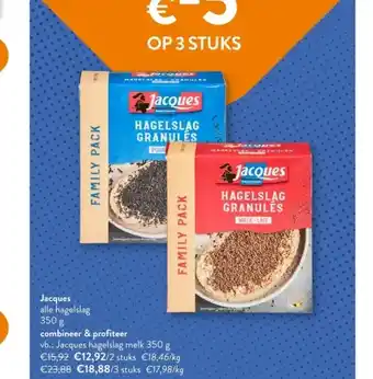 OKay Jacques alle hagelslag 350 g aanbieding