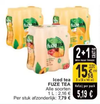 Cora FUZE TEA Iced tea aanbieding