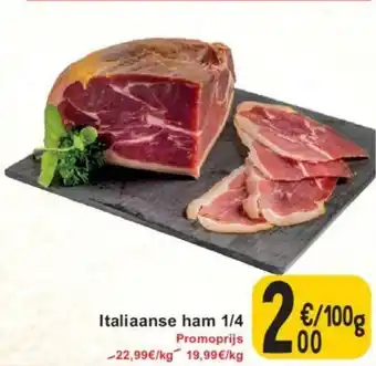 Cora Italiaanse ham 1/4 100g aanbieding