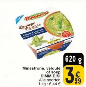 Cora Minestrone, velouté of soep DIMMIDISI 620g aanbieding