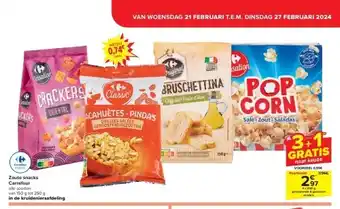 Carrefour Zoute snacks Carrefour aanbieding