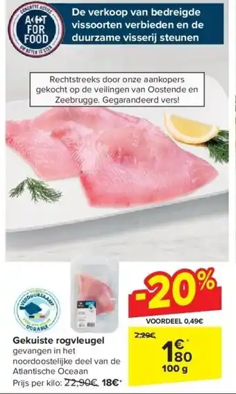 Carrefour Gekuiste rogvleugel aanbieding