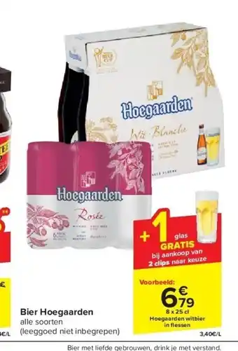 Carrefour Bier Hoegaarden aanbieding