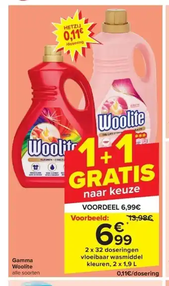 Carrefour Gamma Woolite aanbieding