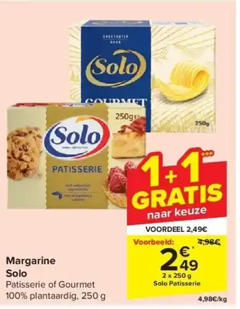 Carrefour Margarine Solo aanbieding