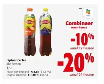 Colruyt Lipton Ice Tea Peach niet-bruisend aanbieding