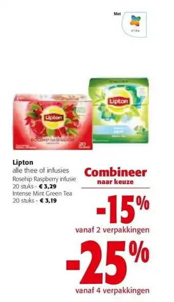 Colruyt Rosehip Raspberry infusie 20 stuks aanbieding