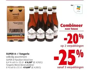 SUPER 8 Flandrien blond bier 6,4 % vol 4 x 33 cl
