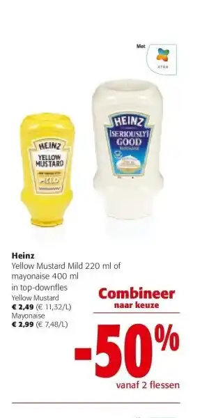 Colruyt Heinz Yellow Mustard Mild 220 ml aanbieding