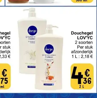 Cora Douchegel LOV'YC aanbieding