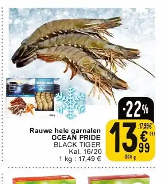 Cora Rauwe hele garnalen OCEAN PRIDE aanbieding