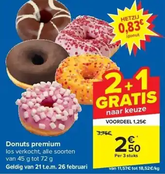 Carrefour Donuts premium aanbieding