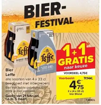 Carrefour Bier Le e aanbieding