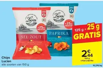 Carrefour Chips Lucien aanbieding
