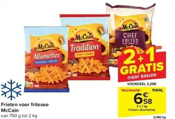 Carrefour Frieten voor friteuse McCain aanbieding