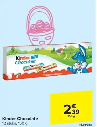 Carrefour Kinder Chocolate aanbieding