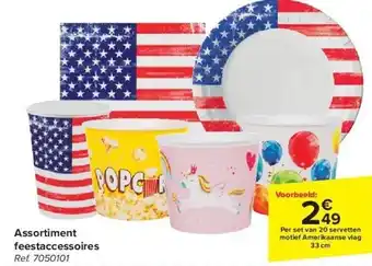 Carrefour Assortiment feestaccessoires aanbieding