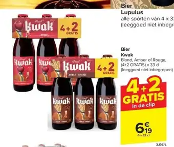 Carrefour Bier Kwak aanbieding