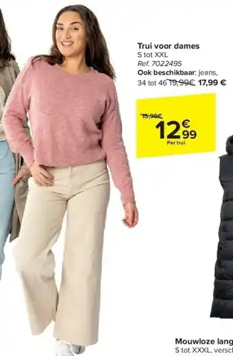 Carrefour Trui voor dames aanbieding