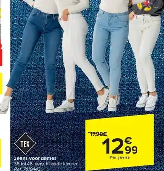 Carrefour Jeans voor dames aanbieding