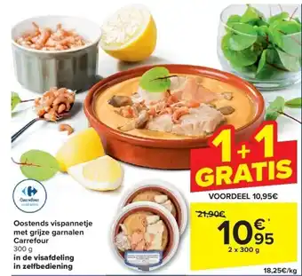 Carrefour Oostends vispannetje met grijze garnalen Carrefour aanbieding