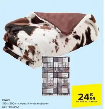 Carrefour Plaid aanbieding
