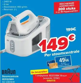 Carrefour Stoomcentrale IS3132WH aanbieding