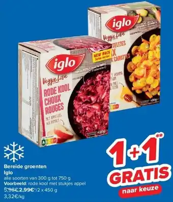 Carrefour Bereide groenten Iglo aanbieding