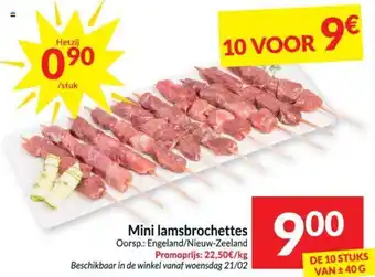 Intermarché Mini lamsbrochettes aanbieding