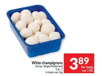 Intermarché Witte champignons Per bakje van 1 KG aanbieding