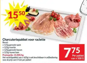 Intermarché Charcuteriepakket voor raclette Per pakket van ± 500 G aanbieding