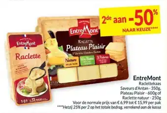 Intermarché EntreMont Raclettekaas aanbieding