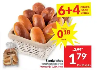 Intermarché Sandwiches Per 10 stuks aanbieding