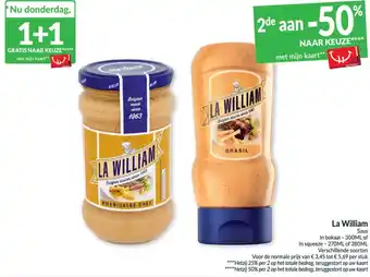 Intermarché La William Saus aanbieding