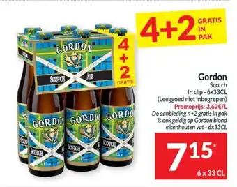 Intermarché Gordon Scotch In clip 6 x 33 CL aanbieding
