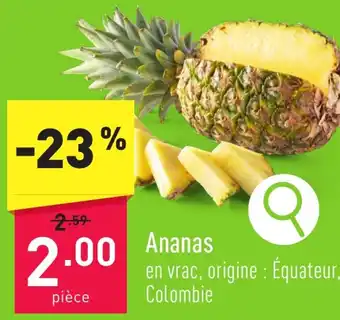 ALDI Ananas aanbieding