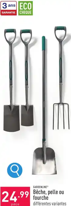 ALDI GARDENLINE Bêche, pelle ou fourche aanbieding